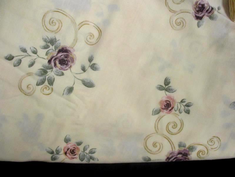 JC Penney's Twin Size Sheet Set Home Collection Floral Fitted Flat Pillowcase