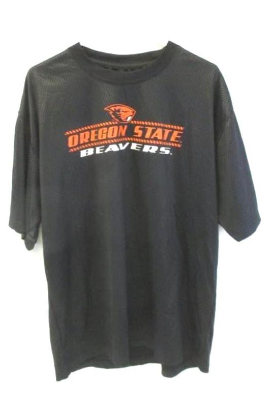 Lot of 2 Colosseum Oregon State Beavers Tee Shirts Gray Black Men's Size XL
