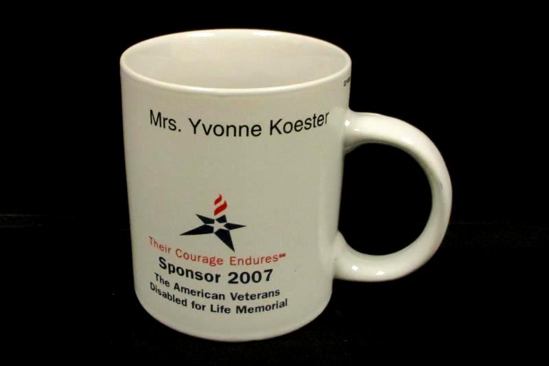 American Veterans Disabled for Life Memorial USA Flag Mug FREEDOM Is Not FREE