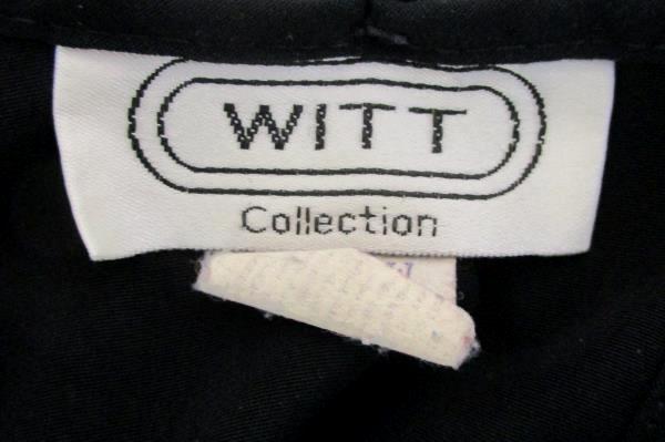 Vintage Witt Collection Women's Sophisticated Blouse Solid Black 18W Business