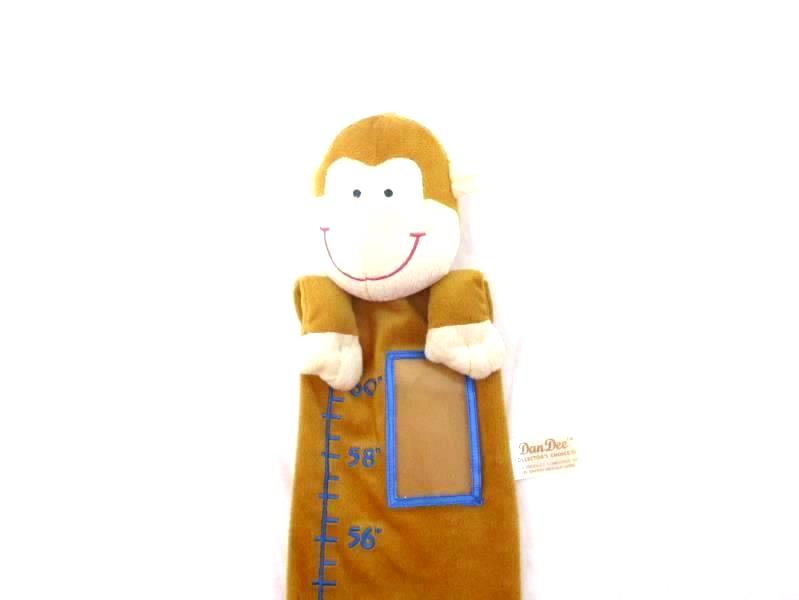 Dan Dee Collector's Choice Plush Monkey Growth Height Chart With Photo Pockets