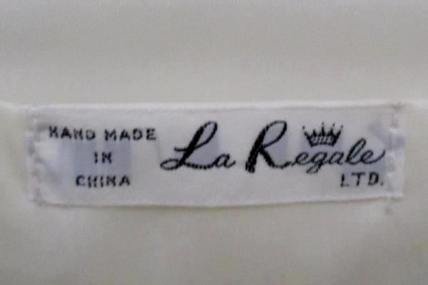 Vintage La Regale Eggshell Satin Purse Clutch Bow Rhinestone Detail