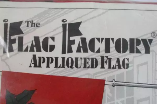 Lot of 2 Holiday Yard Flags The Flag Factory Christmas Goose Poinsettia