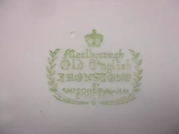 Simpson Pottery Marlborough Old English Dinner Plate Fruits Hazel Nuts 10.5in