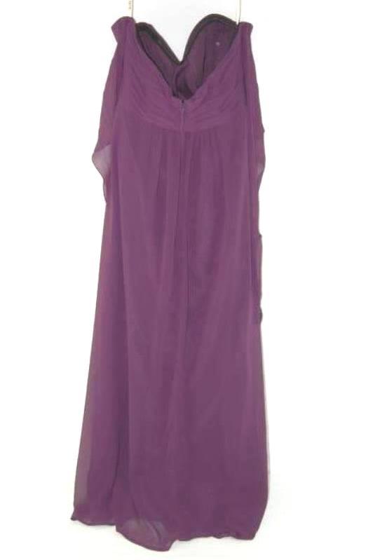 Bari Jay Strapless Semi Formal Dress Women's Size 12 Purple Sweetheart Neckline
