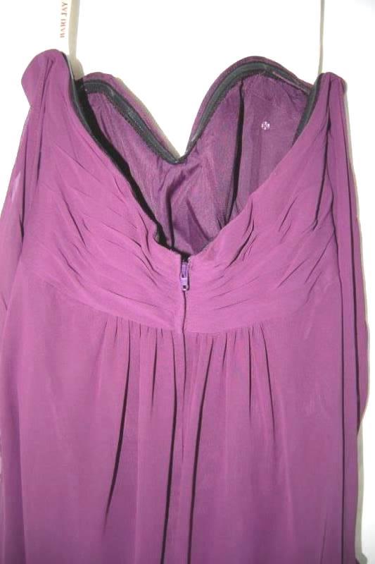 Bari Jay Strapless Semi Formal Dress Women's Size 12 Purple Sweetheart Neckline