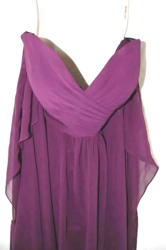 Bari Jay Strapless Semi Formal Dress Women's Size 12 Purple Sweetheart Neckline