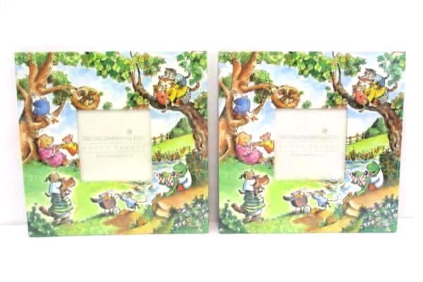 Set of 2 R.W. Alley Photo Frames 3" by 3" Michel Publishing Children's NEW