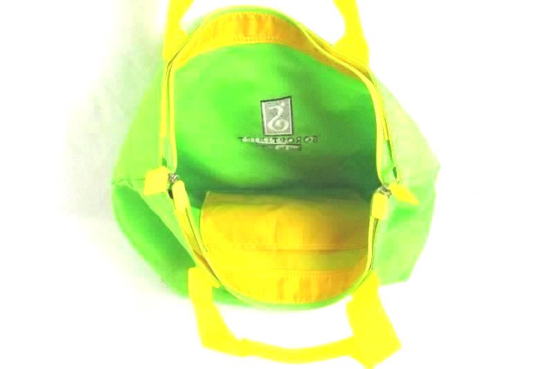 Lot of 2 Tote Bags Habitat For Humanity Soroptimist Green Yellow White