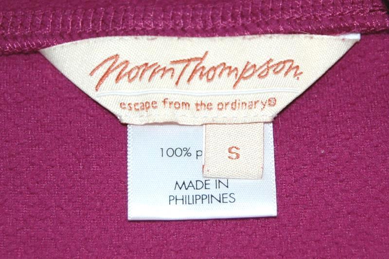 Vintage Norm Thompson Sweater Fuchsia Pink Fleece Women's Size Small