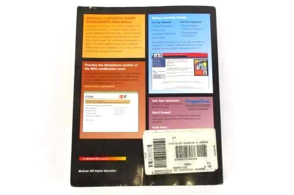 Essentials of Athletic Injury Management Prentice & Arnheim 6th Ed McGraw Hill