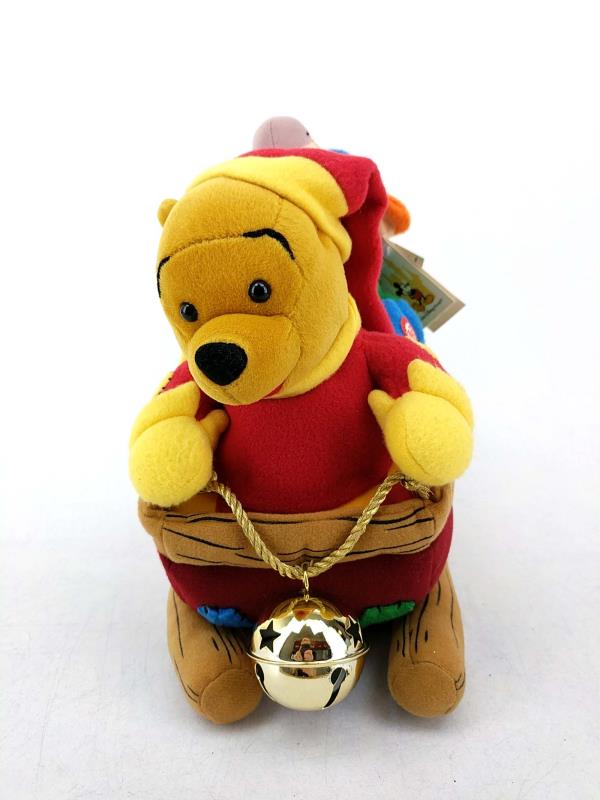 Walt Disney World Winnie the Pooh Christmas Sled Jinglebells Dancing Plush Toy