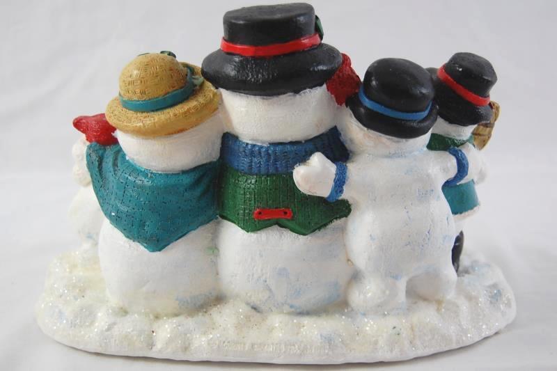 Accents Unlimited Wee Crafts Finished Snowman Family Photo Completed Finished