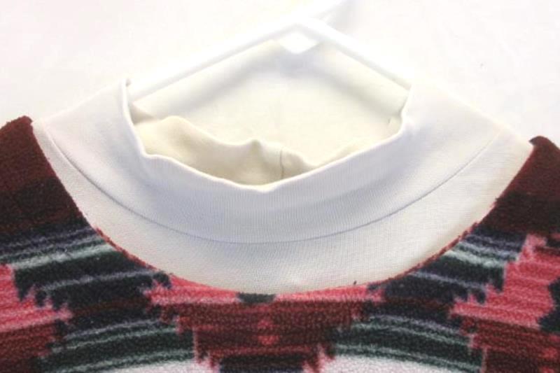 Blair Fleece Turtleneck Sweater Geometric Diamond Pattern Green Women's Size M