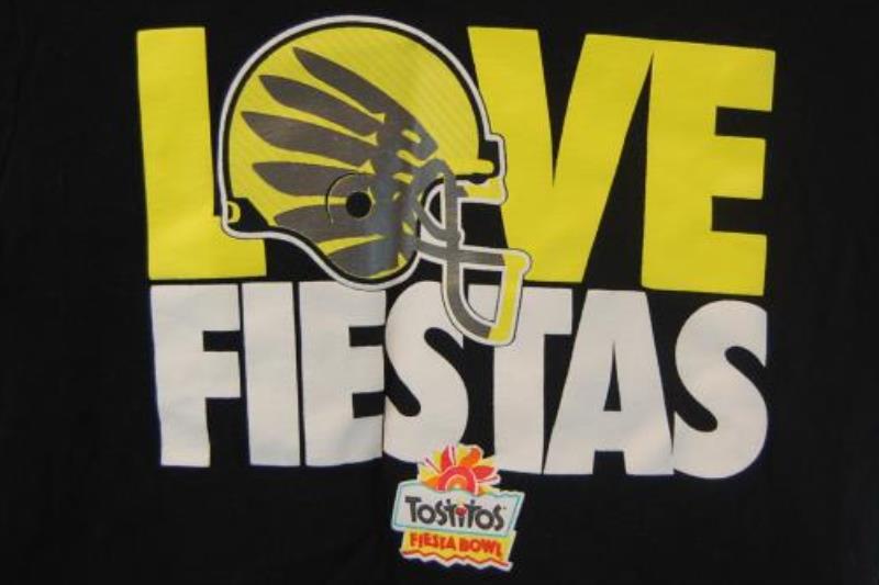 Nike Love Fiestas T-Shirt Oregon Ducks 2013 Tostitos Fiesta Bowl Women's Size S