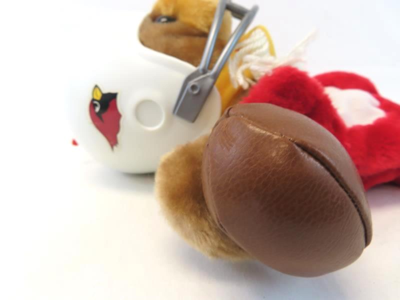 Team NFL Cardinals Teddy Bear Christmas Stocking Helmet Scarf Football
