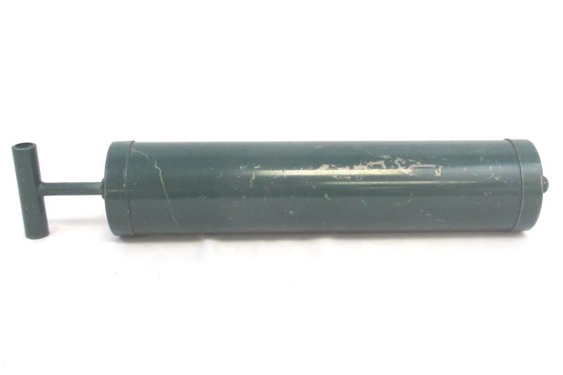 Vintage Metal Air Pump Hand Green Inflate Tire Japan No Tip