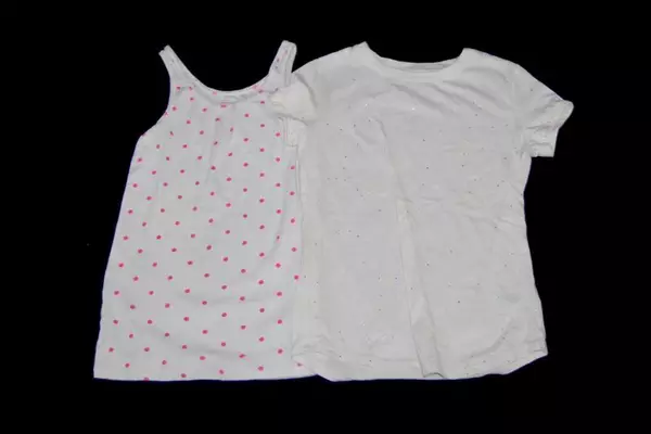 Lot of 4 Girl's Tops Size Medium Cat & Jack Jumping Beans Super Blue Pink