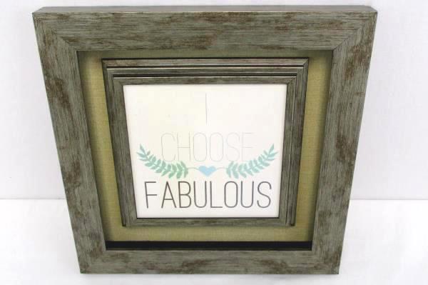 2 Inspirational Wall Quotes She Believed She Could & Framed I Choose Fabulous