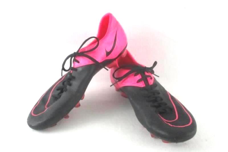 Nike Mercurial Pink Black Cleats Lace Up Women's Size 9 Faux Leather