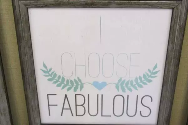 2 Inspirational Wall Quotes She Believed She Could & Framed I Choose Fabulous