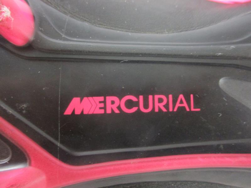 Nike Mercurial Pink Black Cleats Lace Up Women's Size 9 Faux Leather