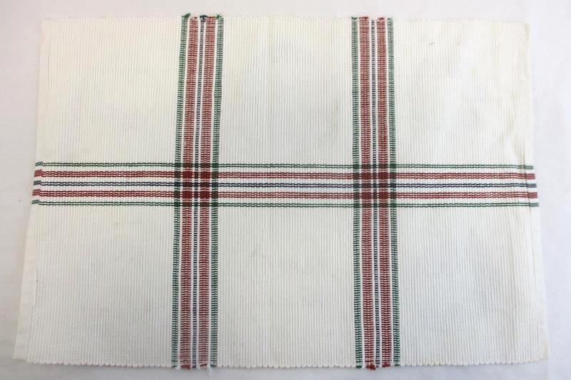 Lot of 5 Christmas Table Setting Decor Placemats Napkins Red Snowmen