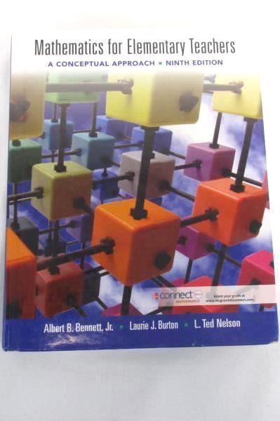 Mathematics for Elementary Teachers Conceptual Approach & Activity Textbook 9th