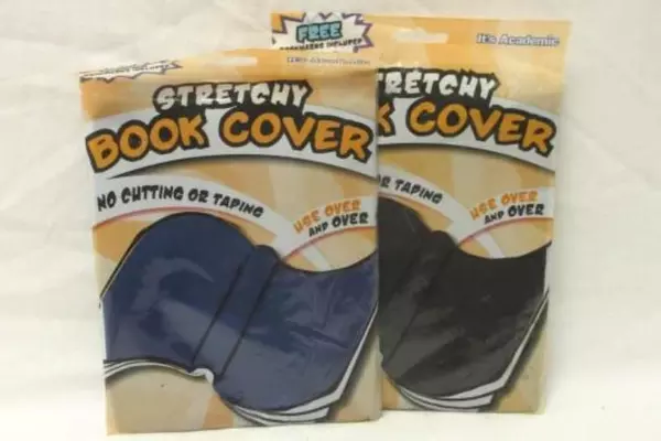 Lot of 5 It's Academic One Size Fits All Stretchy Book Covers Protectors School