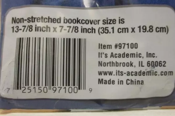 Lot of 5 It's Academic One Size Fits All Stretchy Book Covers Protectors School