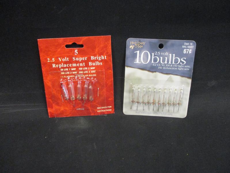 Lot of 2 Strings Of Icicle Christmas Lights White Lights w/ Replacements
