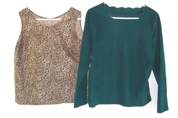 Lot of 5 Women's Homemade Clothing Tops Dress See Measurements
