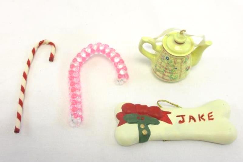 Lot of 10 Assorted Christmas Ornaments Dr. Seuss. Dogs, ABC