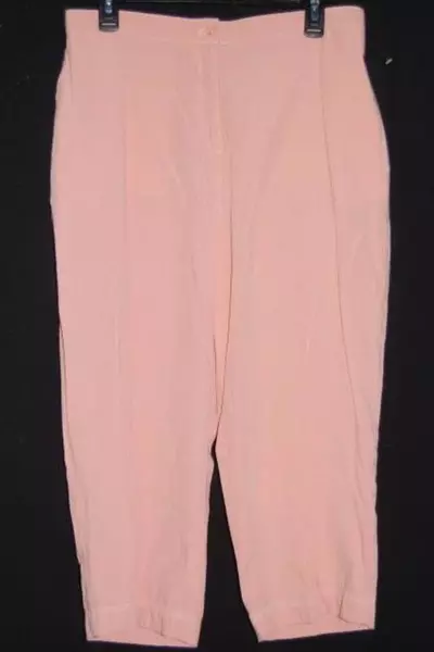 Koret Brand Pants Coral Pink Women's Size 14 Pockets Semi Elastic Waistband