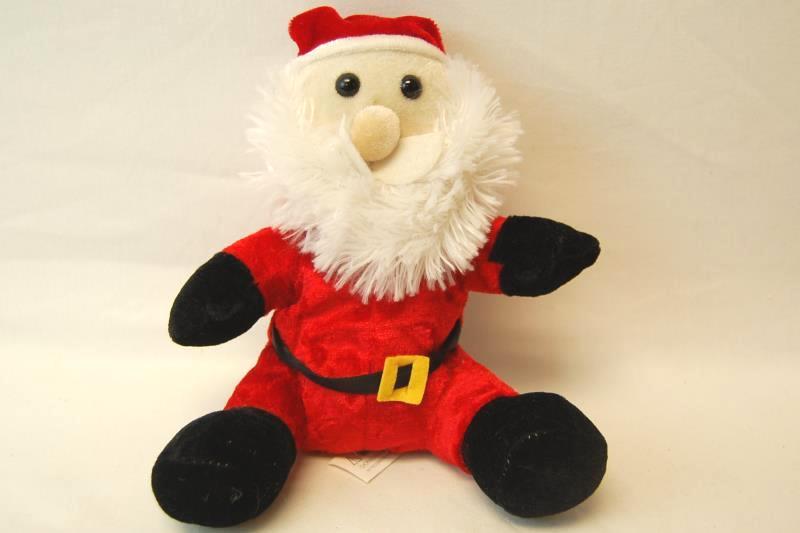 Lot of Plush Christmas Stuffed Dolls Dog Santa Soft Red Holiday