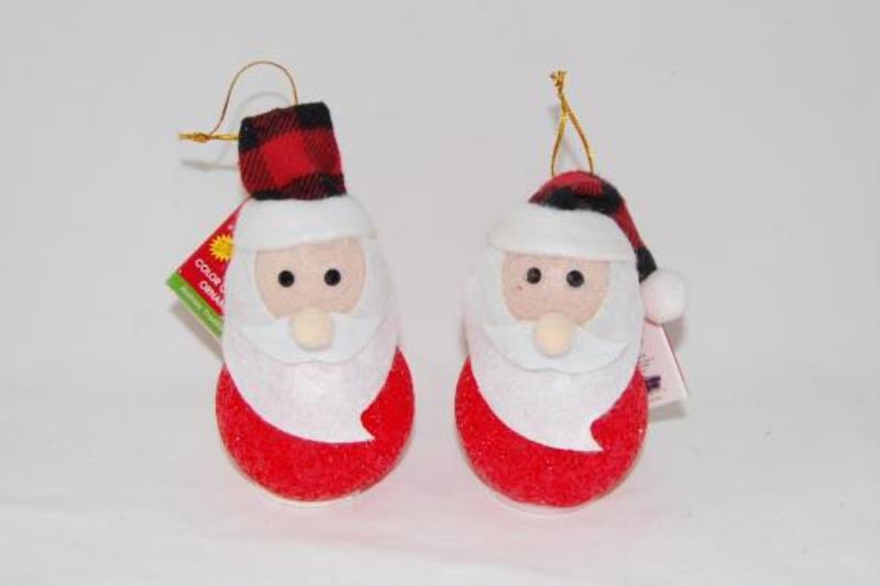 Lot of 8 Santa Claus Ornaments 2 Color Changing 6 Plush Oriental Trading
