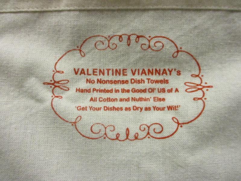 Valentine Viannay's No Nonsense Dish Towels Mark Twain Quote Striped