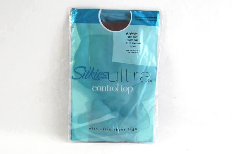 Silkies Nylons Ultra Control Top Taupe Women's Size XL