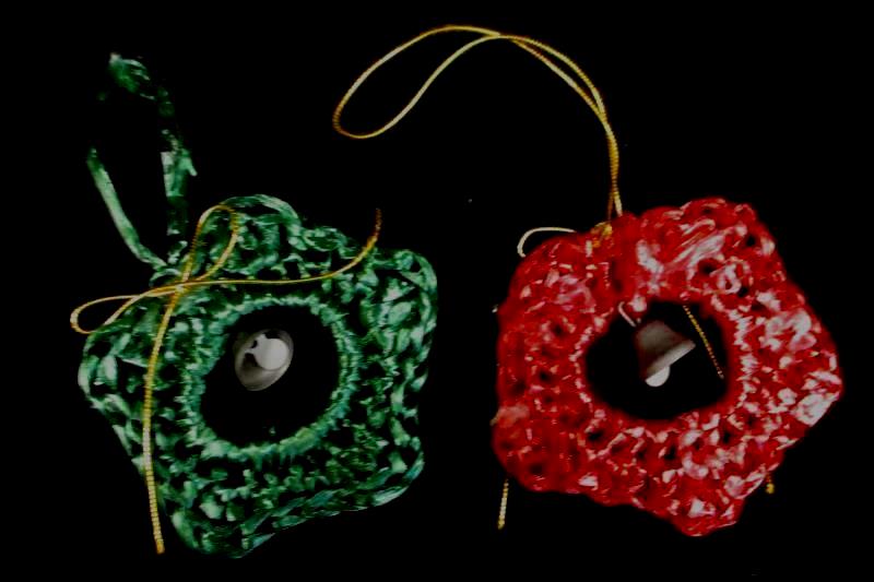 Lot Handmade Christmas Ornaments Snowflakes Flowers Tatted Crochet Macrame