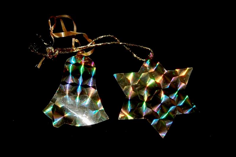 Lot of Christmas Ornaments Beads Metallic Stars Hanging Tree Decor