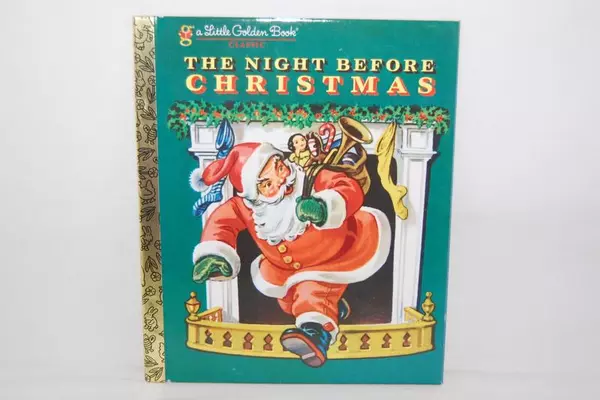 The Night Before Christmas Little Golden Book 1976 Moore Malvern Hardcover