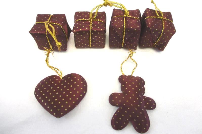 Lot of Christmas Ornaments Gits Bulbs Houses Miniature Tree Topper Velvet Bows