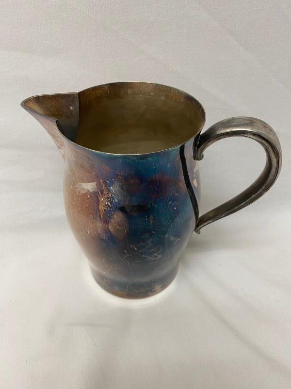 WM Rogers Silverplate Pitcher Paul Revere Reproduction 7.25 in