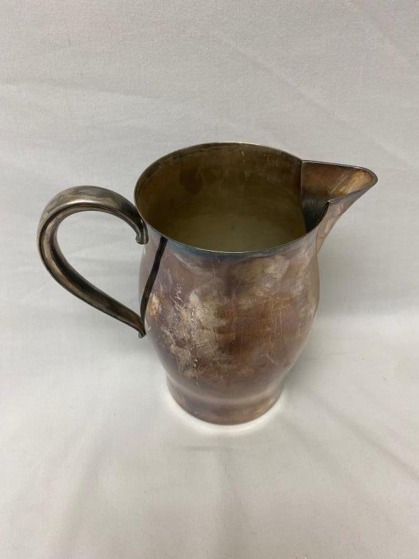WM Rogers Silverplate Pitcher Paul Revere Reproduction 7.25 in