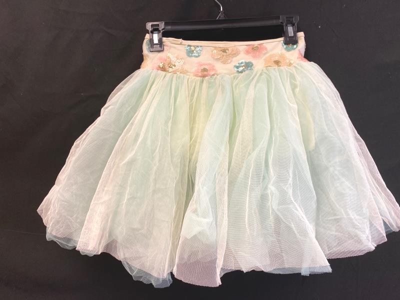 Weissman Costumes 2 Piece Tulle Dress Mint Green Sequin Size SA