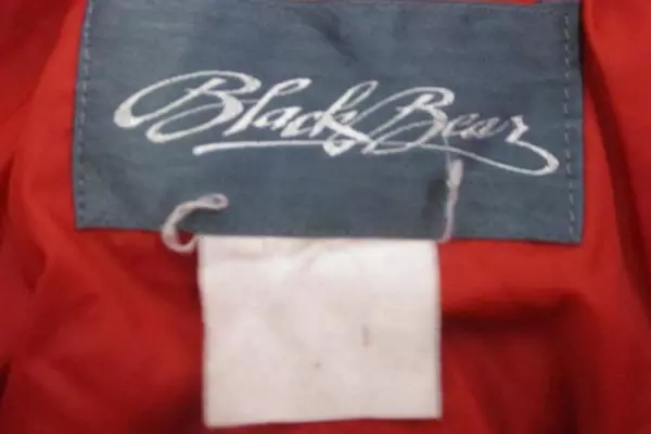 Vintage Black Bear Women's Jacket Red Hidden Pocket Size XL/2XL