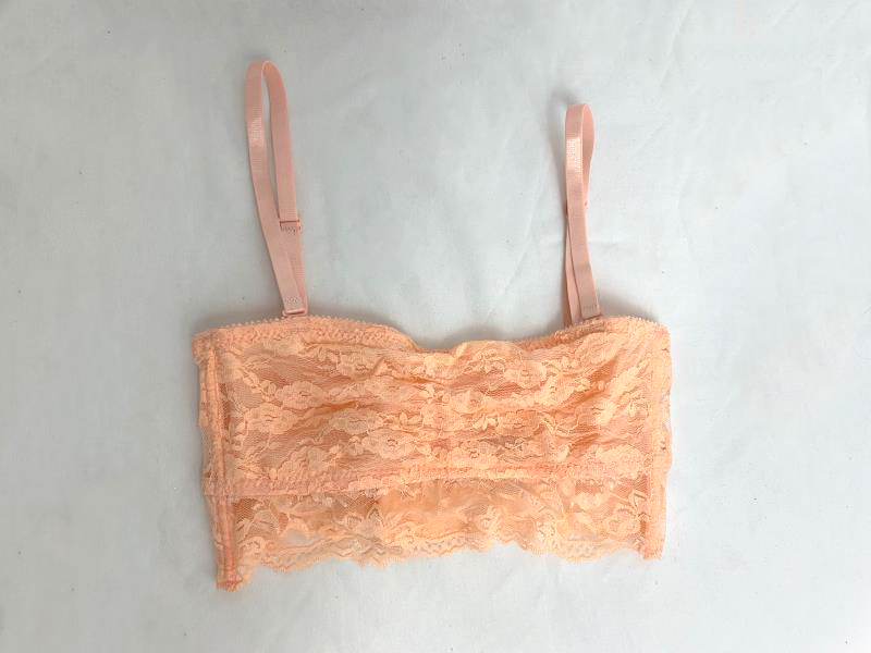 Tarea By Rue21 Bralette Peach Lace Women's Size XS Adjustable Straps