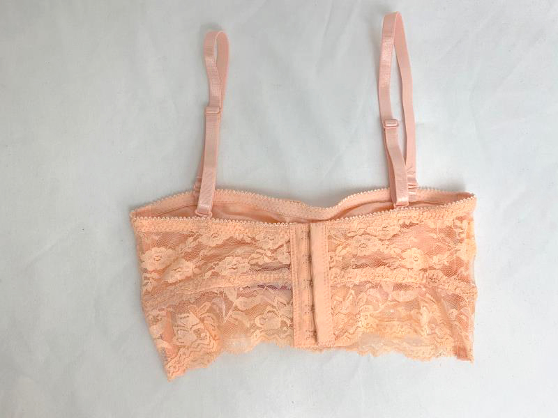 Tarea By Rue21 Bralette Peach Lace Women's Size XS Adjustable Straps
