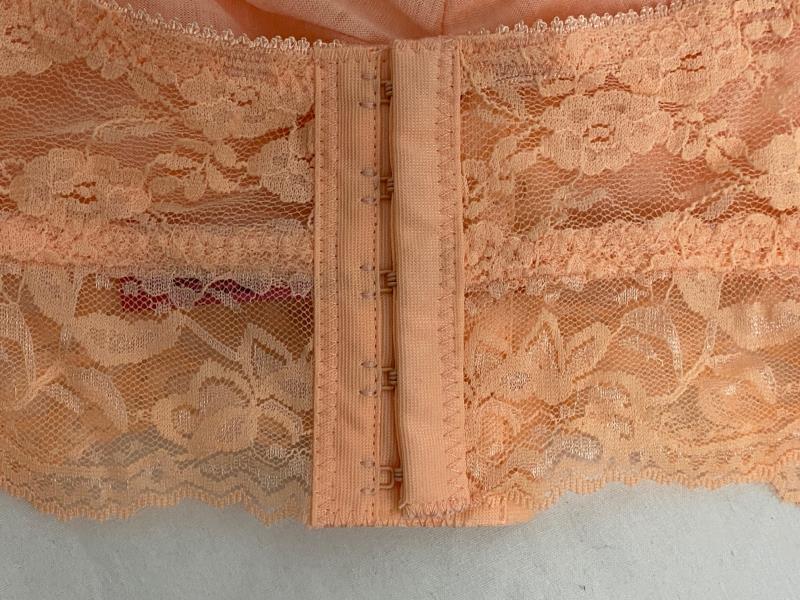 Tarea By Rue21 Bralette Peach Lace Women's Size XS Adjustable Straps