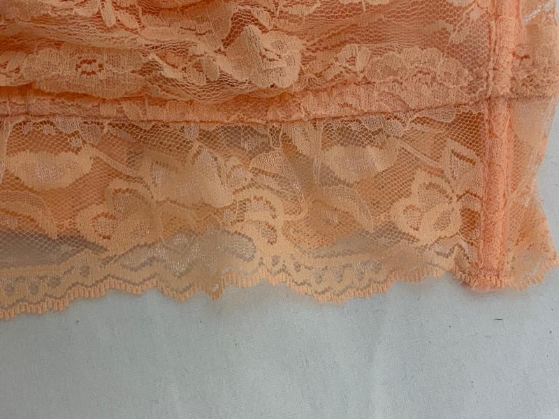 Tarea By Rue21 Bralette Peach Lace Women's Size XS Adjustable Straps